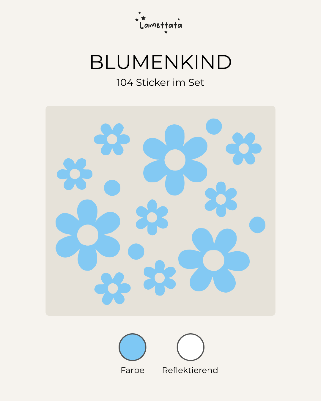FAHRRAD-STICKER: BLUMENKIND