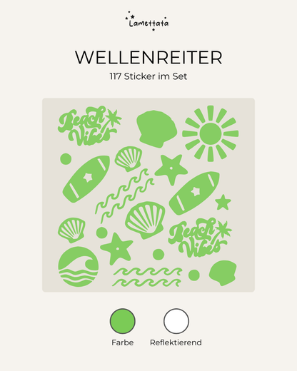 FAHRRAD-STICKER: WELLENREITER