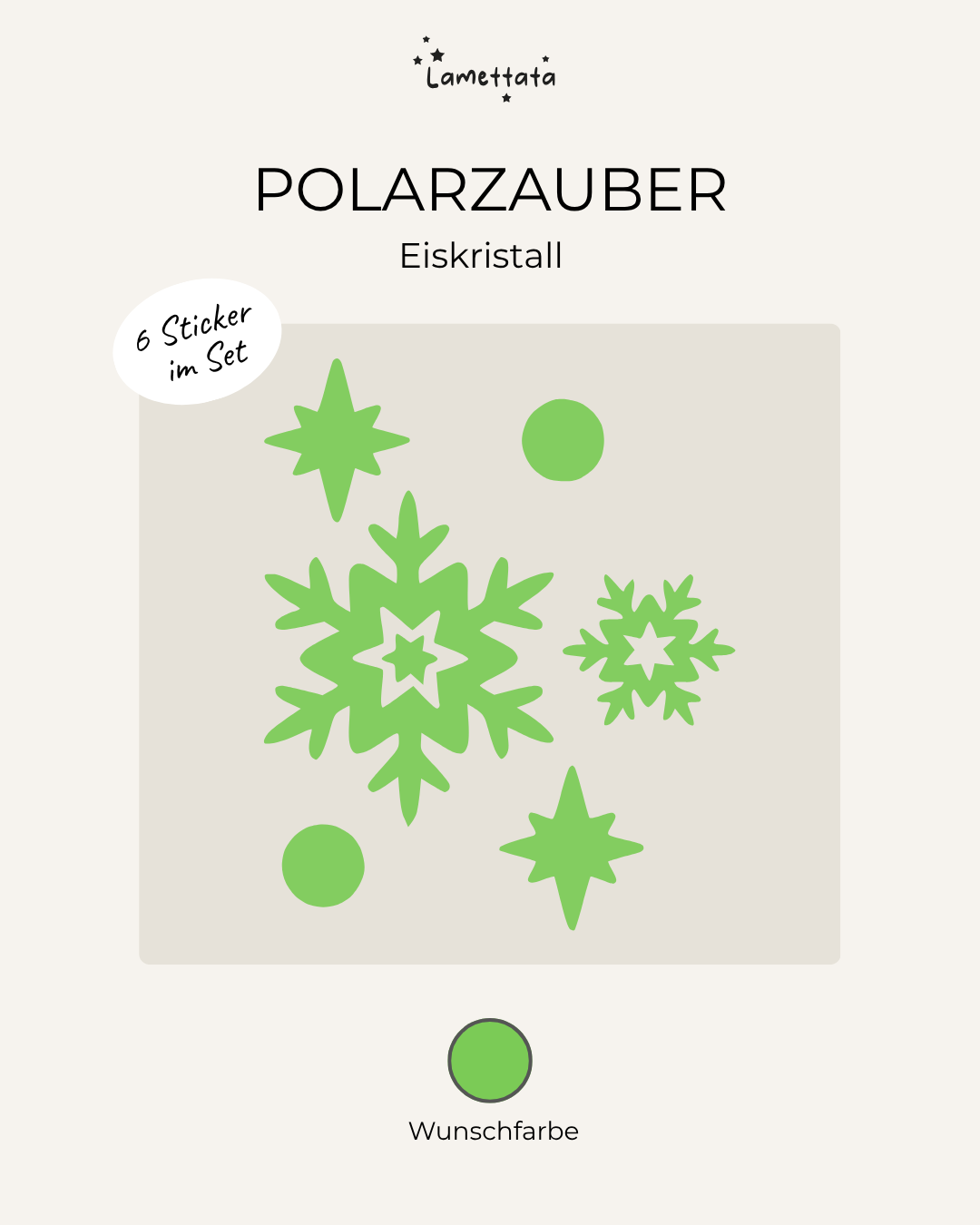 MINI-STICKER: POLARZAUBER - EISKRISTALL