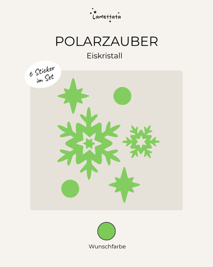 MINI-STICKER: POLARZAUBER - EISKRISTALL