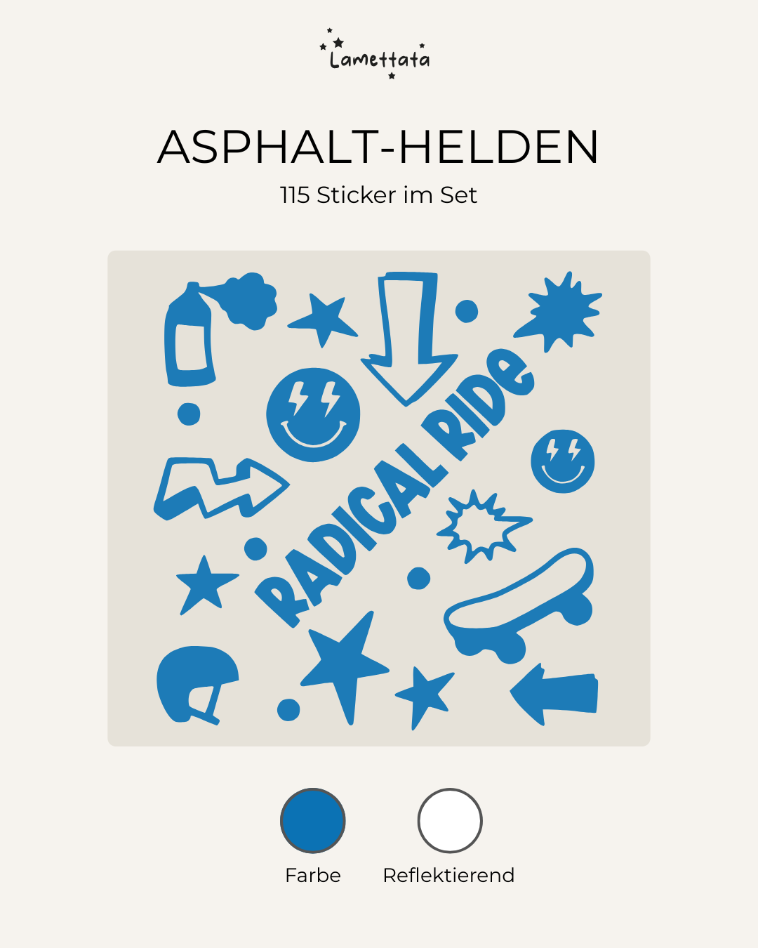 FAHRRAD-STICKER: ASPHALT-HELDEN