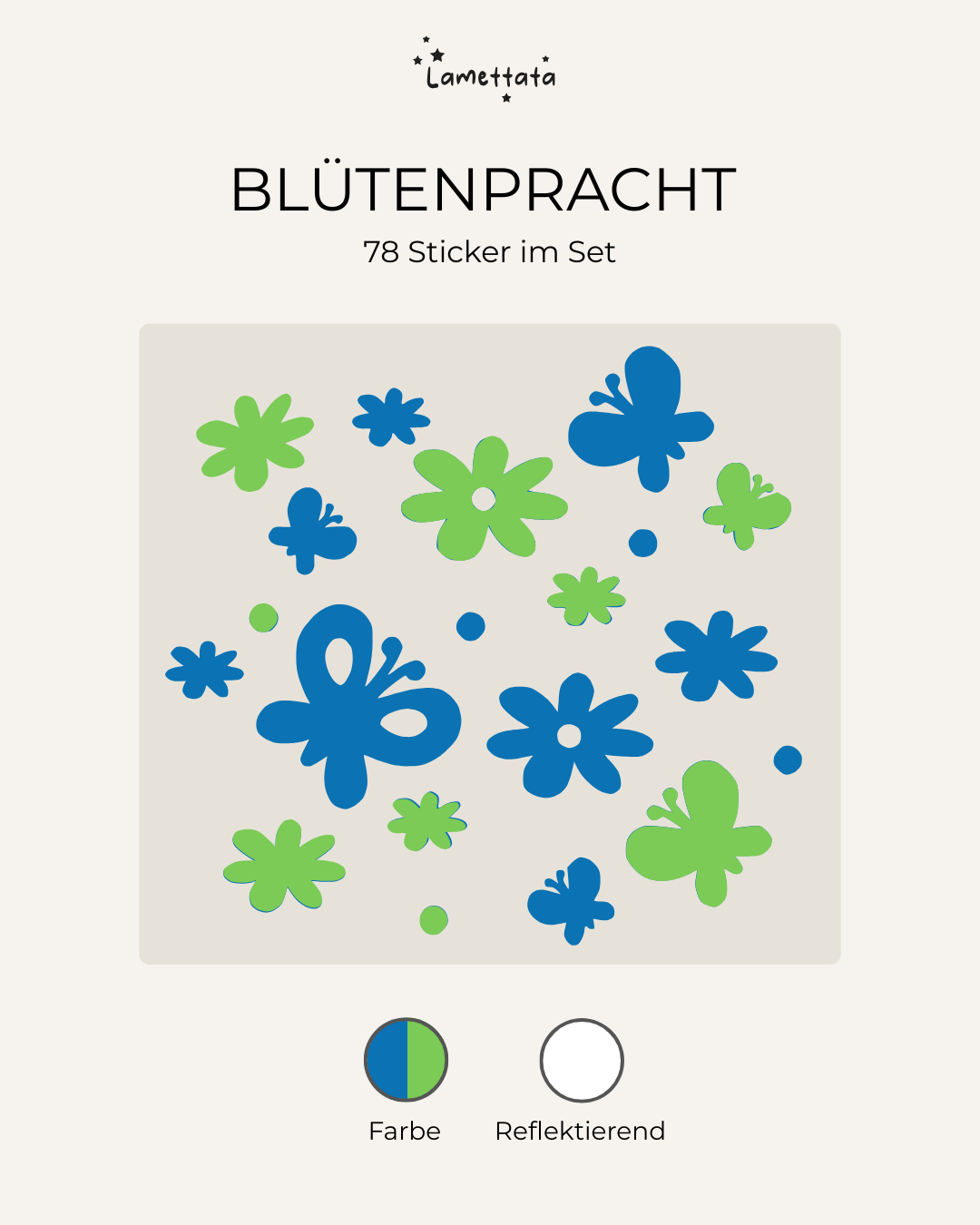 LASTENRAD-STICKER: BLÜTENPRACHT