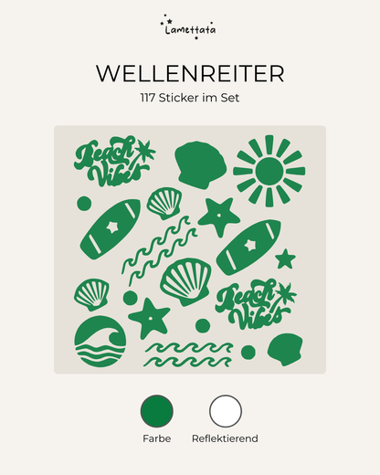 FAHRRAD-STICKER: WELLENREITER