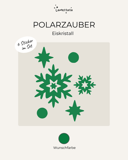 MINI-STICKER: POLARZAUBER - EISKRISTALL