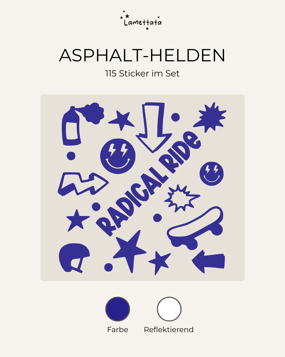 FAHRRAD-STICKER: ASPHALT-HELDEN
