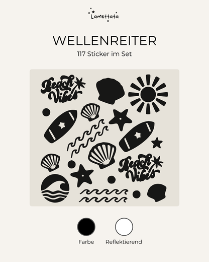 FAHRRAD-STICKER: WELLENREITER