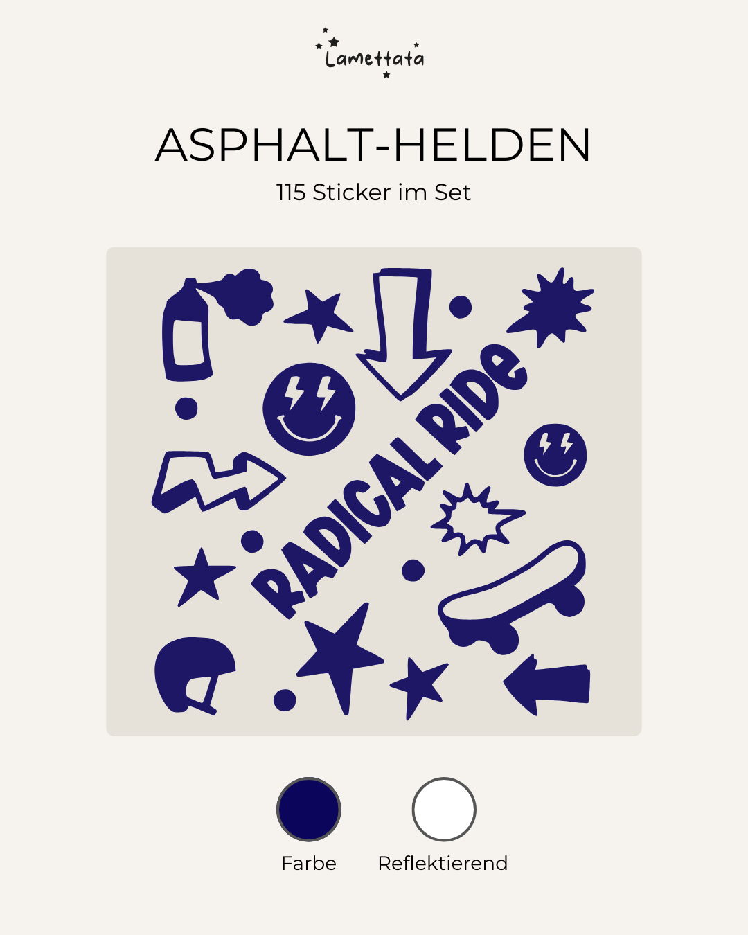 FAHRRAD-STICKER: ASPHALT-HELDEN