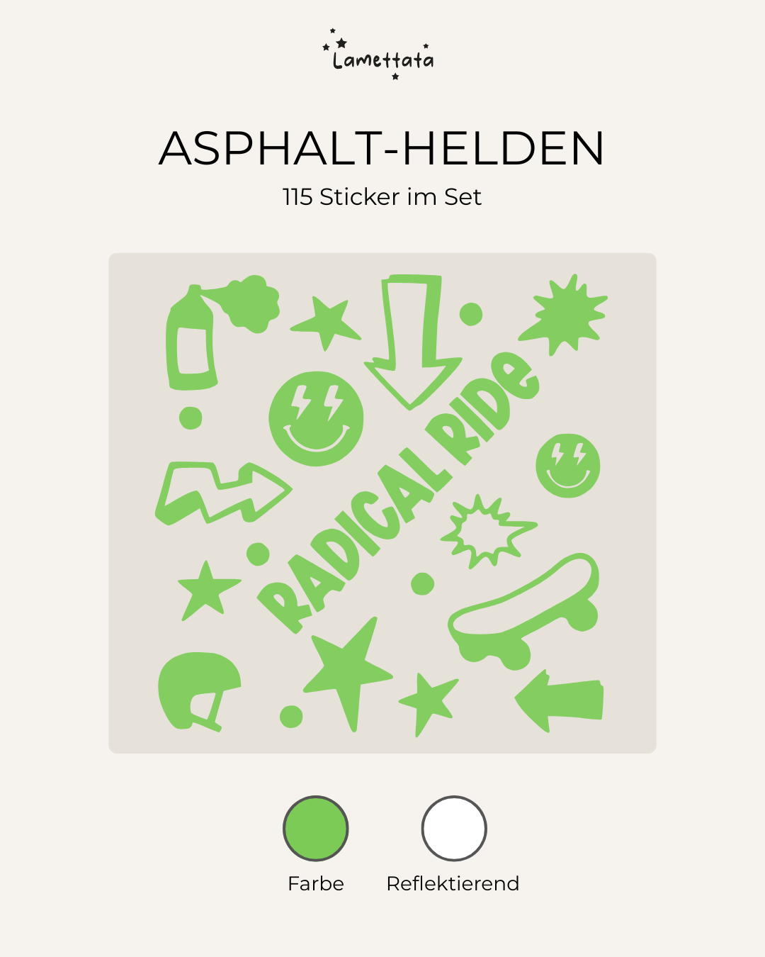 FAHRRAD-STICKER: ASPHALT-HELDEN