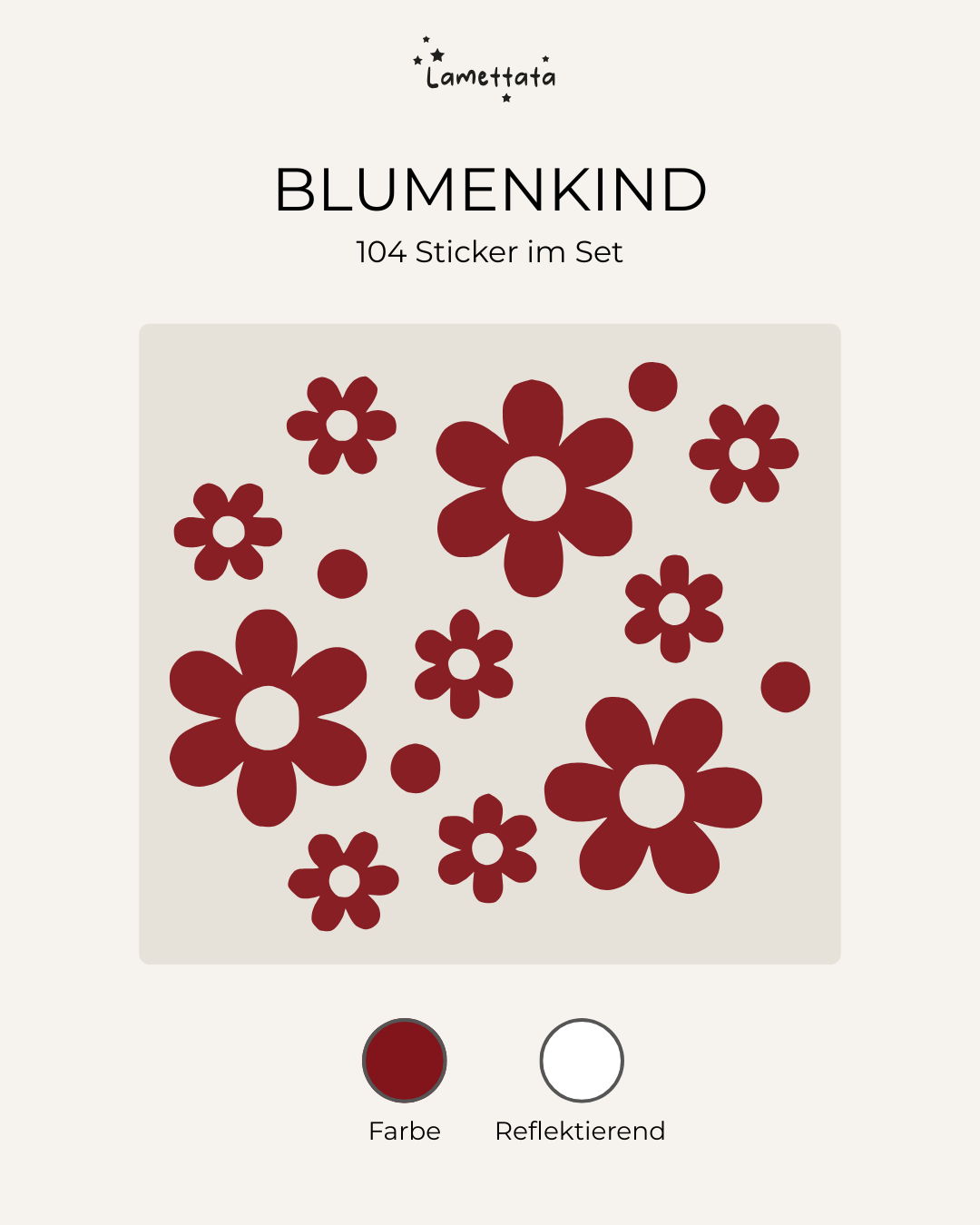 FAHRRAD-STICKER: BLUMENKIND