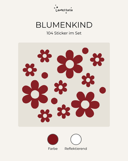 FAHRRAD-STICKER: BLUMENKIND