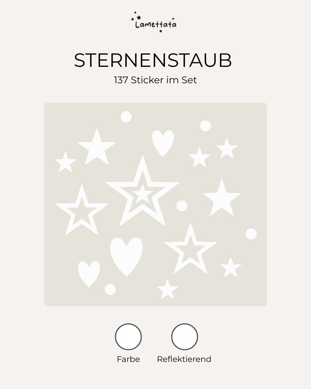FAHRRAD-STICKER: STERNENSTAUB