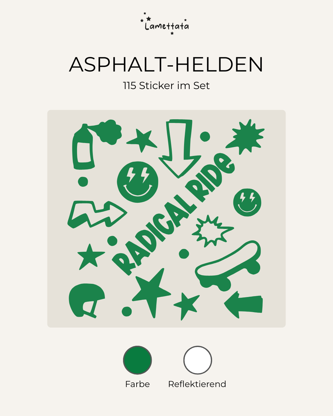 FAHRRAD-STICKER: ASPHALT-HELDEN
