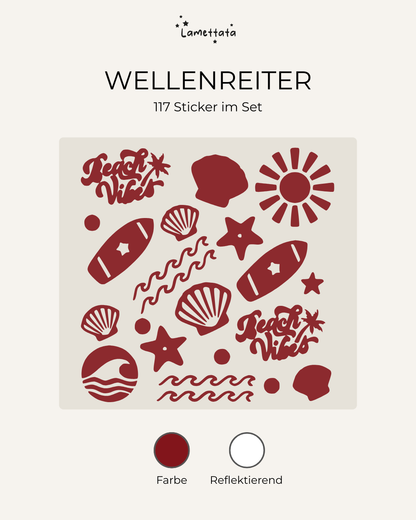 FAHRRAD-STICKER: WELLENREITER