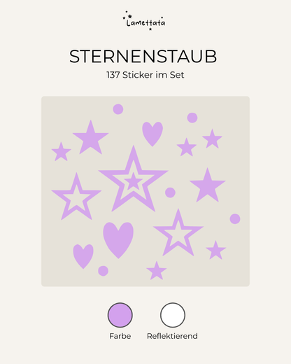 FAHRRAD-STICKER: STERNENSTAUB