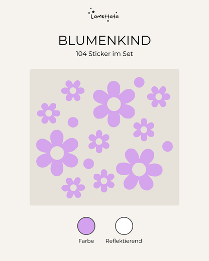FAHRRAD-STICKER: BLUMENKIND