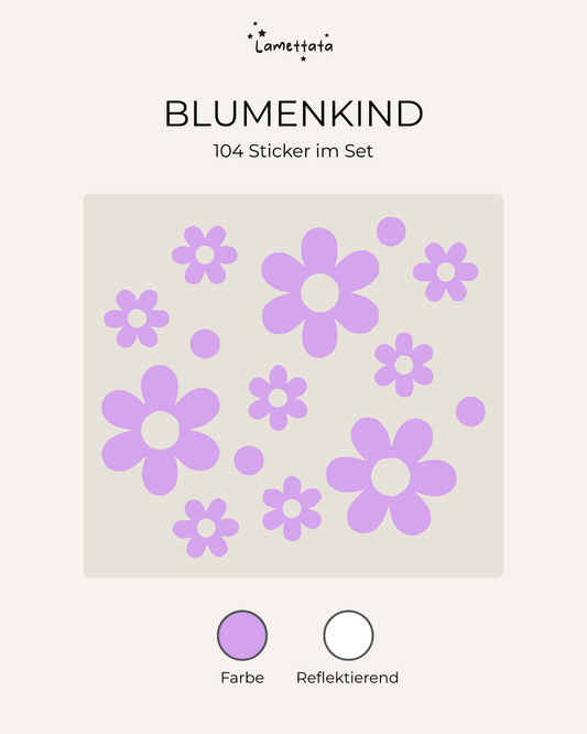 FAHRRAD-STICKER: BLUMENKIND