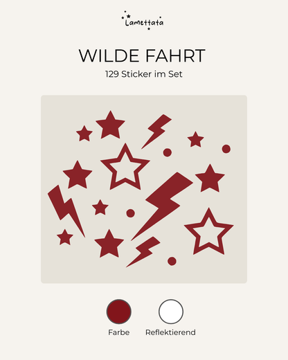 FAHRRAD-STICKER: WILDE FAHRT