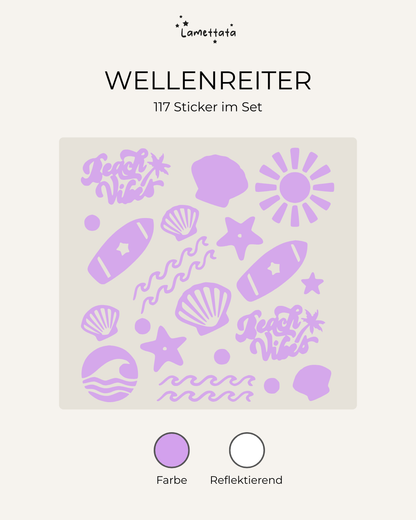 FAHRRAD-STICKER: WELLENREITER