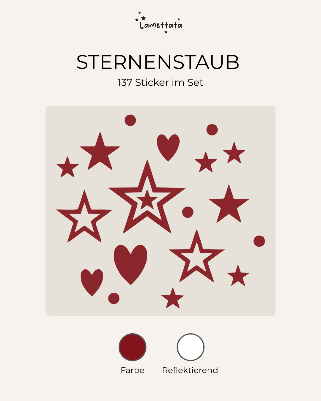 FAHRRAD-STICKER: STERNENSTAUB