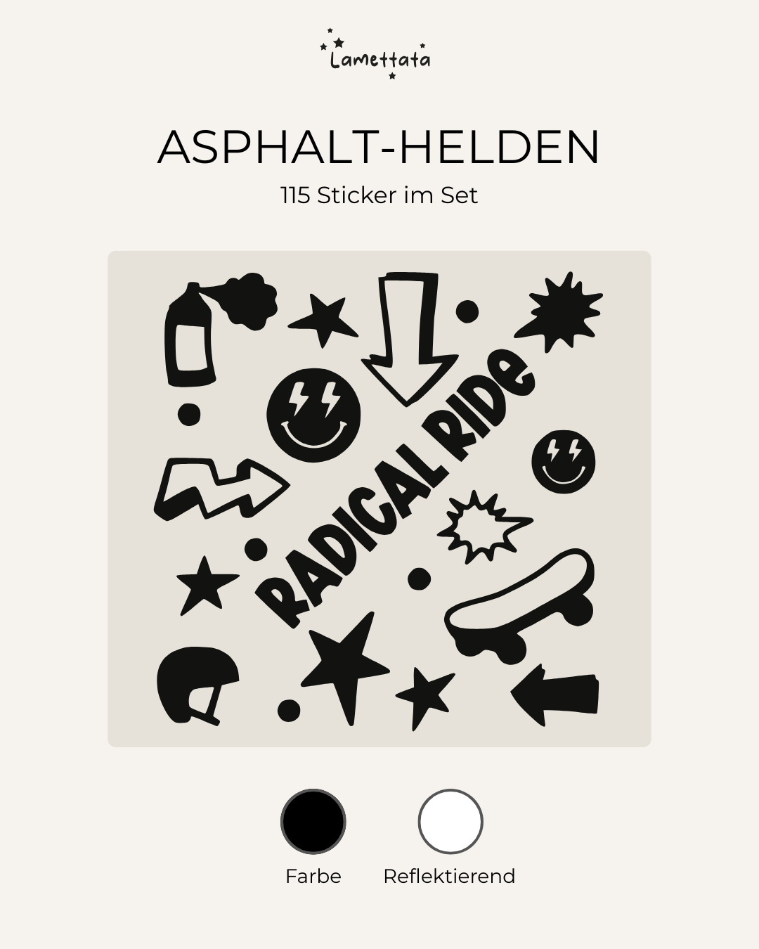 FAHRRAD-STICKER: ASPHALT-HELDEN