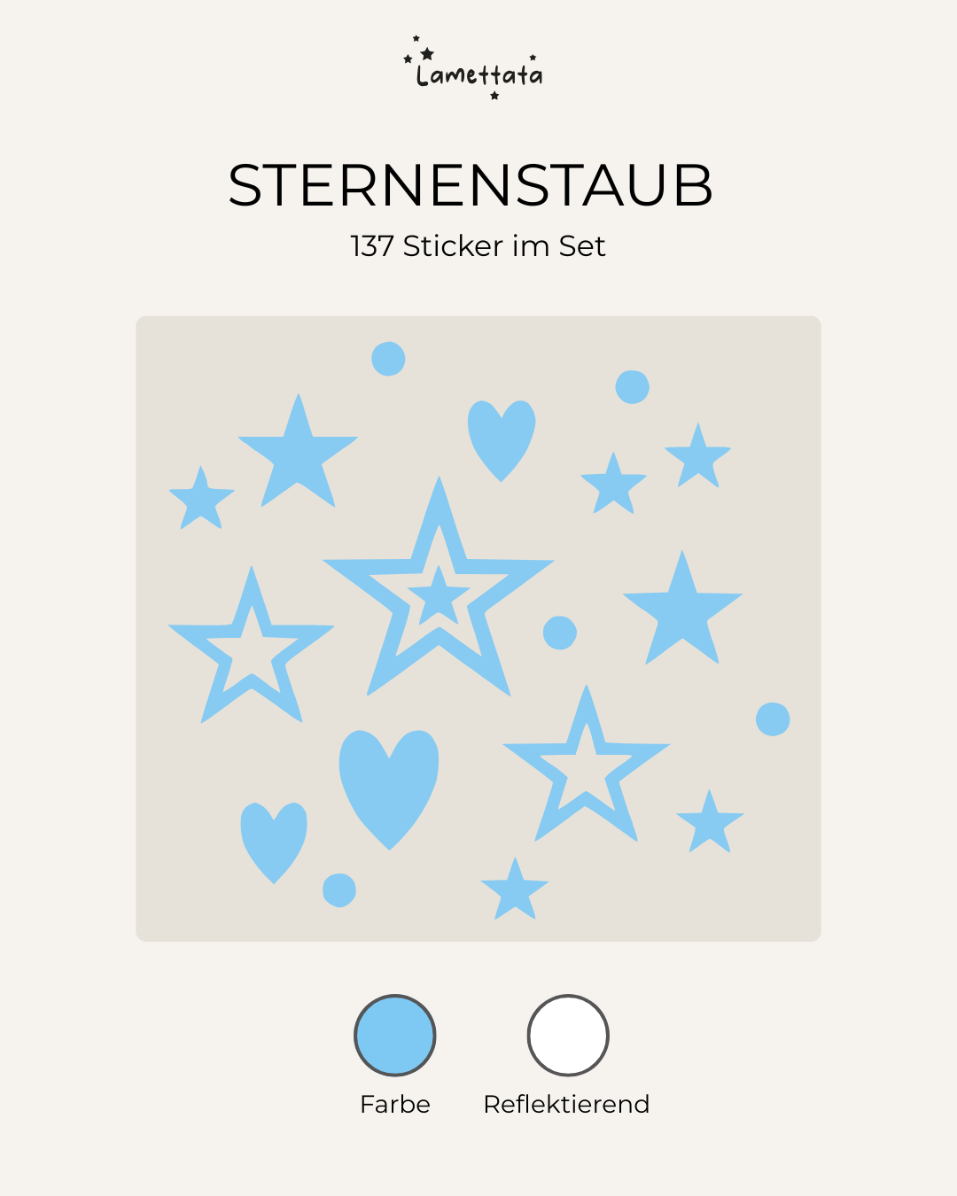 FAHRRAD-STICKER: STERNENSTAUB