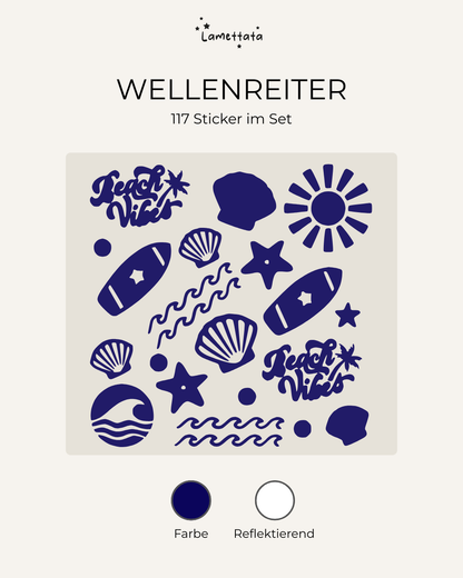FAHRRAD-STICKER: WELLENREITER