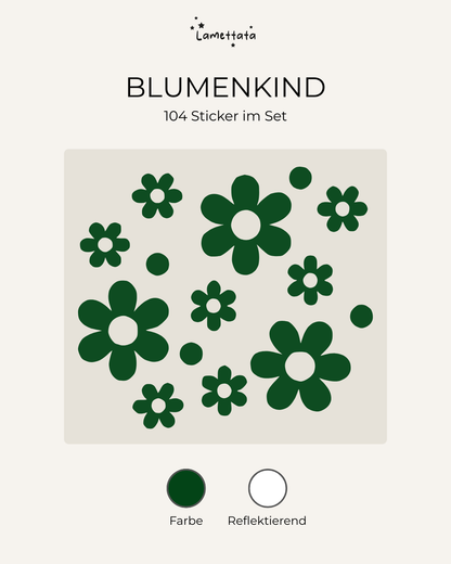 FAHRRAD-STICKER: BLUMENKIND