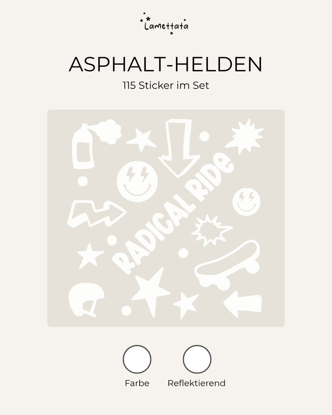 FAHRRAD-STICKER: ASPHALT-HELDEN