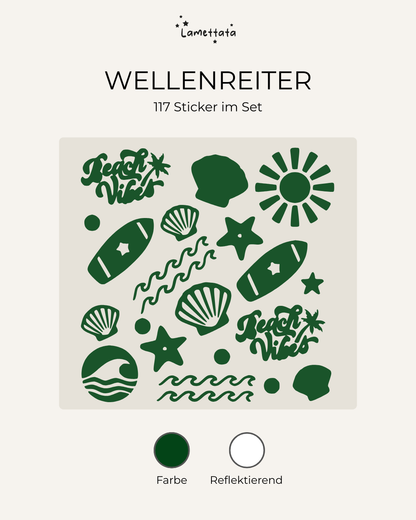FAHRRAD-STICKER: WELLENREITER