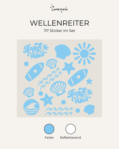 FAHRRAD-STICKER: WELLENREITER