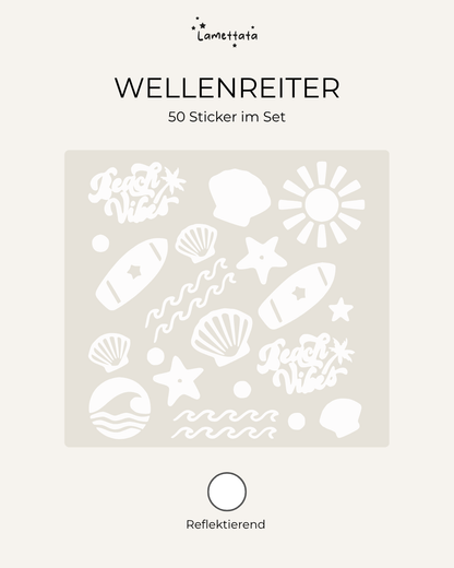 HELM-STICKER: WELLENREITER