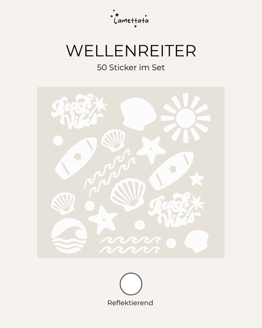 HELM-STICKER: WELLENREITER