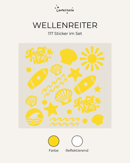 FAHRRAD-STICKER: WELLENREITER