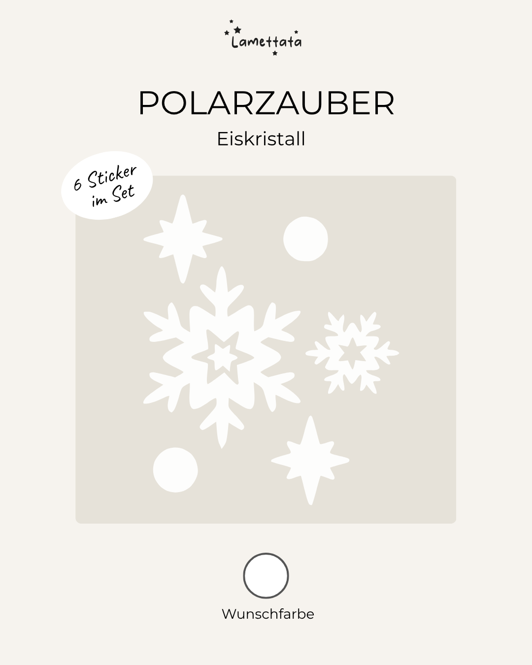 MINI-STICKER: POLARZAUBER - EISKRISTALL