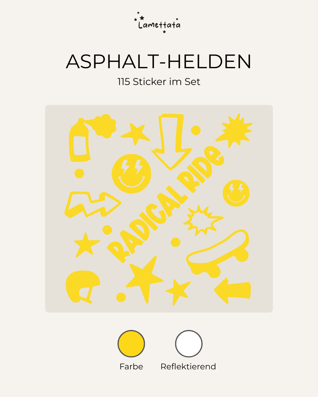 FAHRRAD-STICKER: ASPHALT-HELDEN