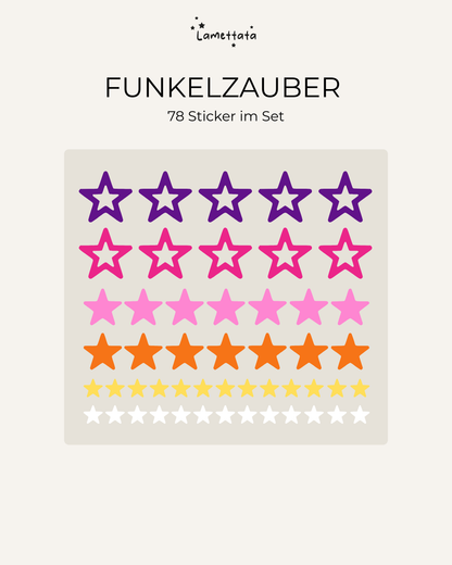 LASTENRAD-STICKER: FUNKELZAUBER