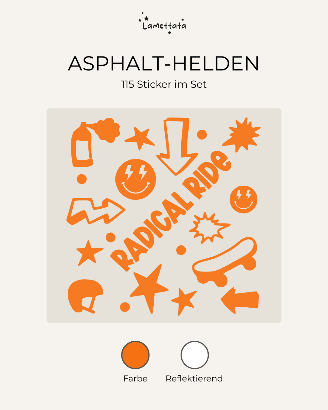FAHRRAD-STICKER: ASPHALT-HELDEN