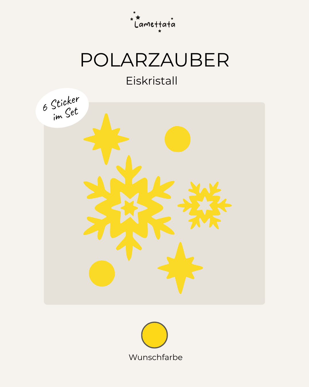 MINI-STICKER: POLARZAUBER - EISKRISTALL