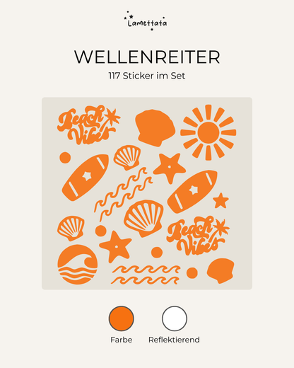 FAHRRAD-STICKER: WELLENREITER