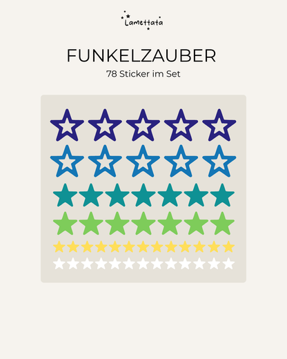 LASTENRAD-STICKER: FUNKELZAUBER