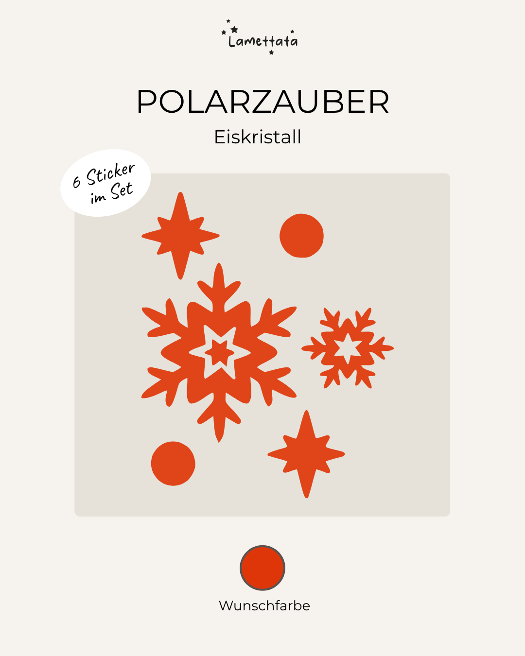 MINI-STICKER: POLARZAUBER - EISKRISTALL