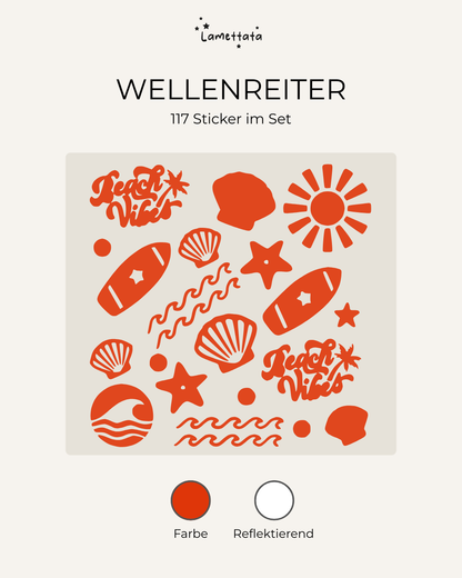 FAHRRAD-STICKER: WELLENREITER