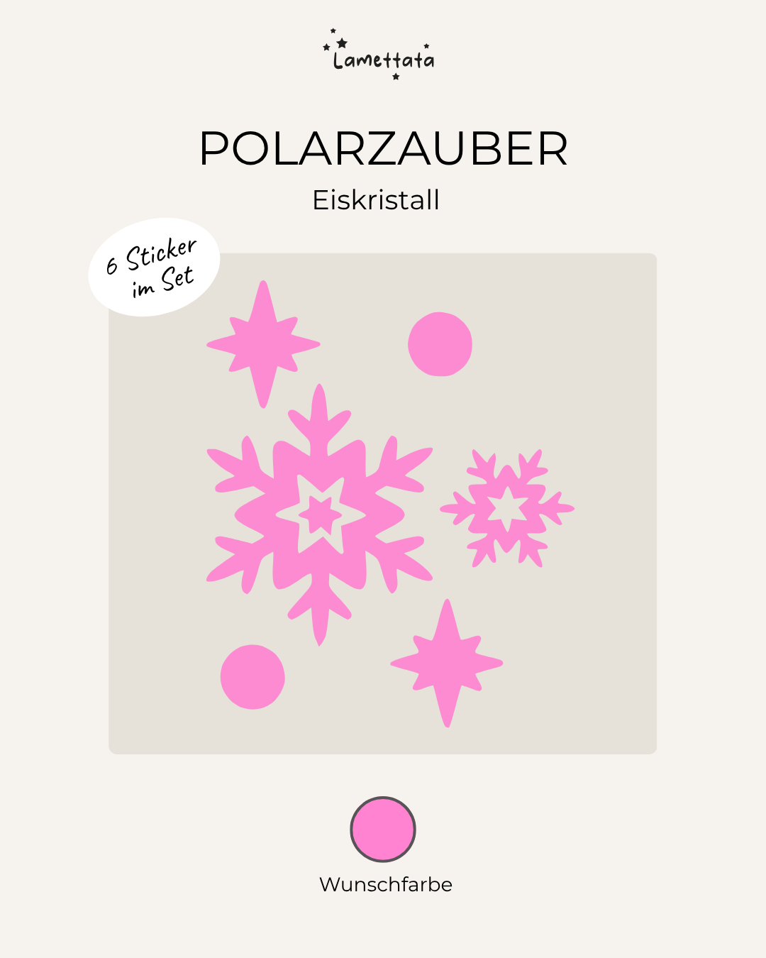 MINI-STICKER: POLARZAUBER - EISKRISTALL