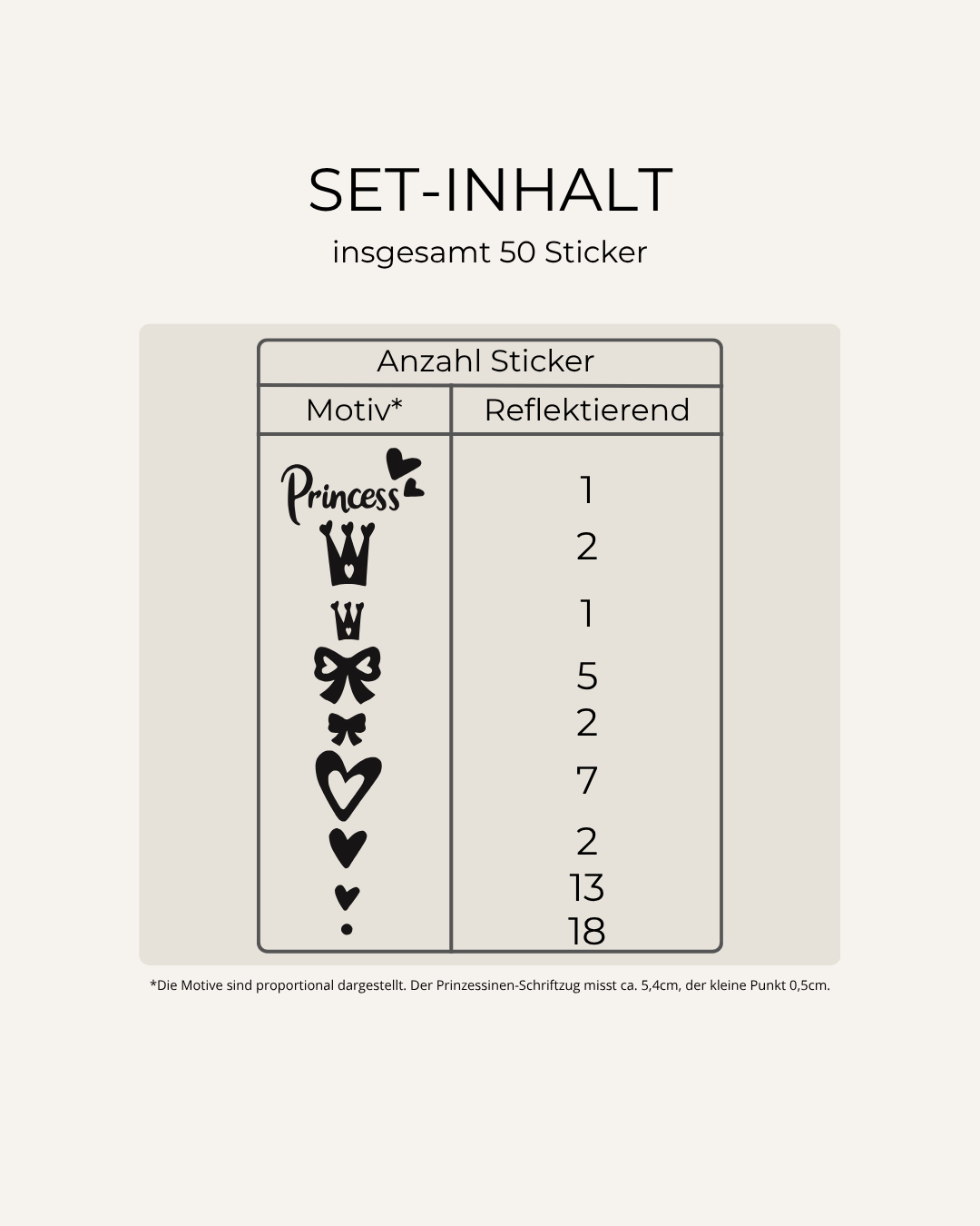 HELM-STICKER: GLITZER-PRINZESSIN