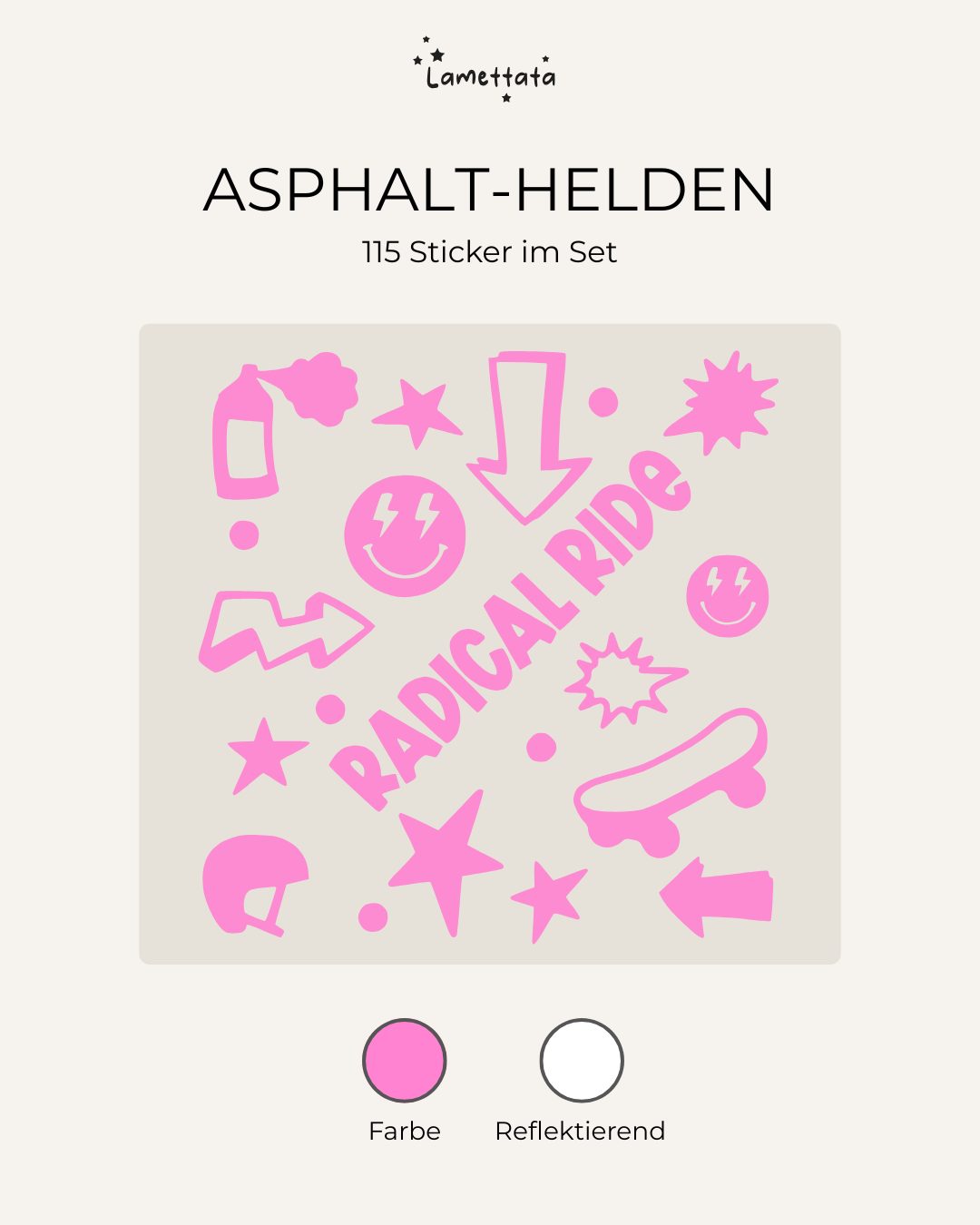 FAHRRAD-STICKER: ASPHALT-HELDEN
