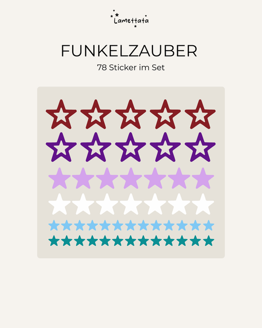 LASTENRAD-STICKER: FUNKELZAUBER