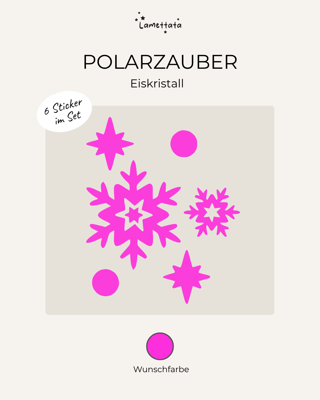 MINI-STICKER: POLARZAUBER - EISKRISTALL