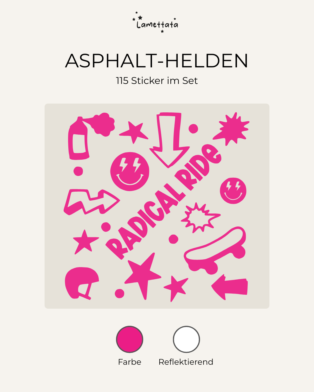 FAHRRAD-STICKER: ASPHALT-HELDEN
