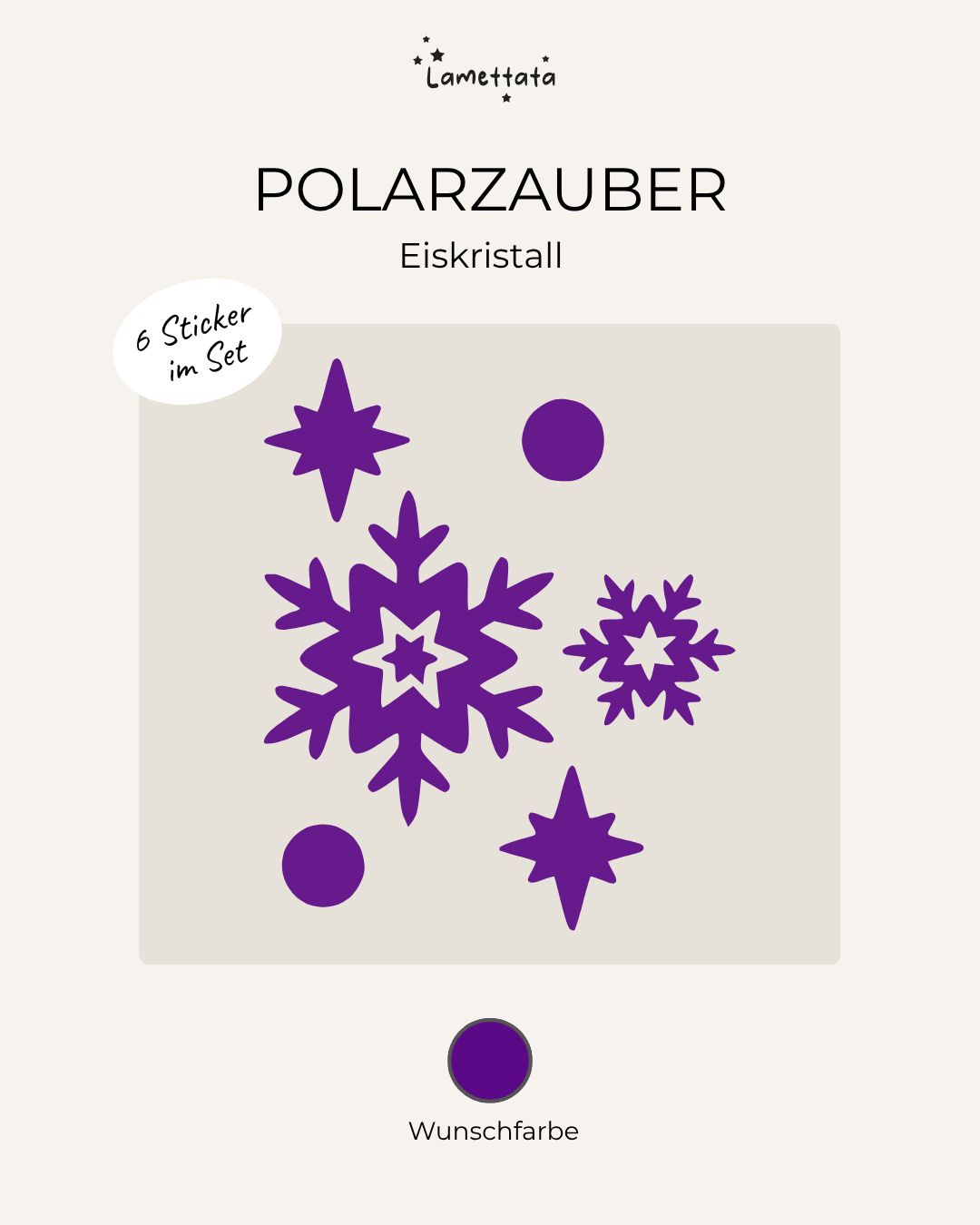 MINI-STICKER: POLARZAUBER - EISKRISTALL