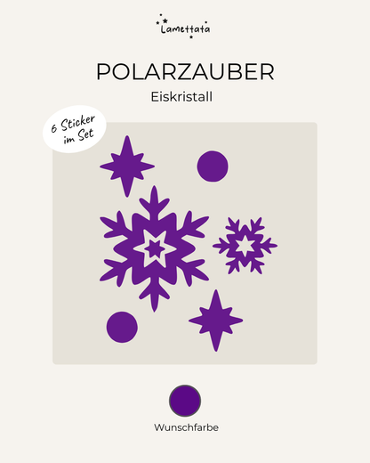 MINI-STICKER: POLARZAUBER - EISKRISTALL
